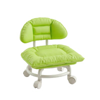 Rolling Stool with Backrest Compact Mobile Chair with Cushion Stool with Backrest Low-Height Supportive for Children, Playroom