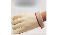 Canvas Gloves with Leather Palm Work Gloves with Reinforced Palm Firm Grip for Machining