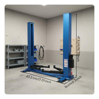 RC Car Repair Lift Realistic Simulation Two Post Car Lift Model Adjustable Width for Workshop