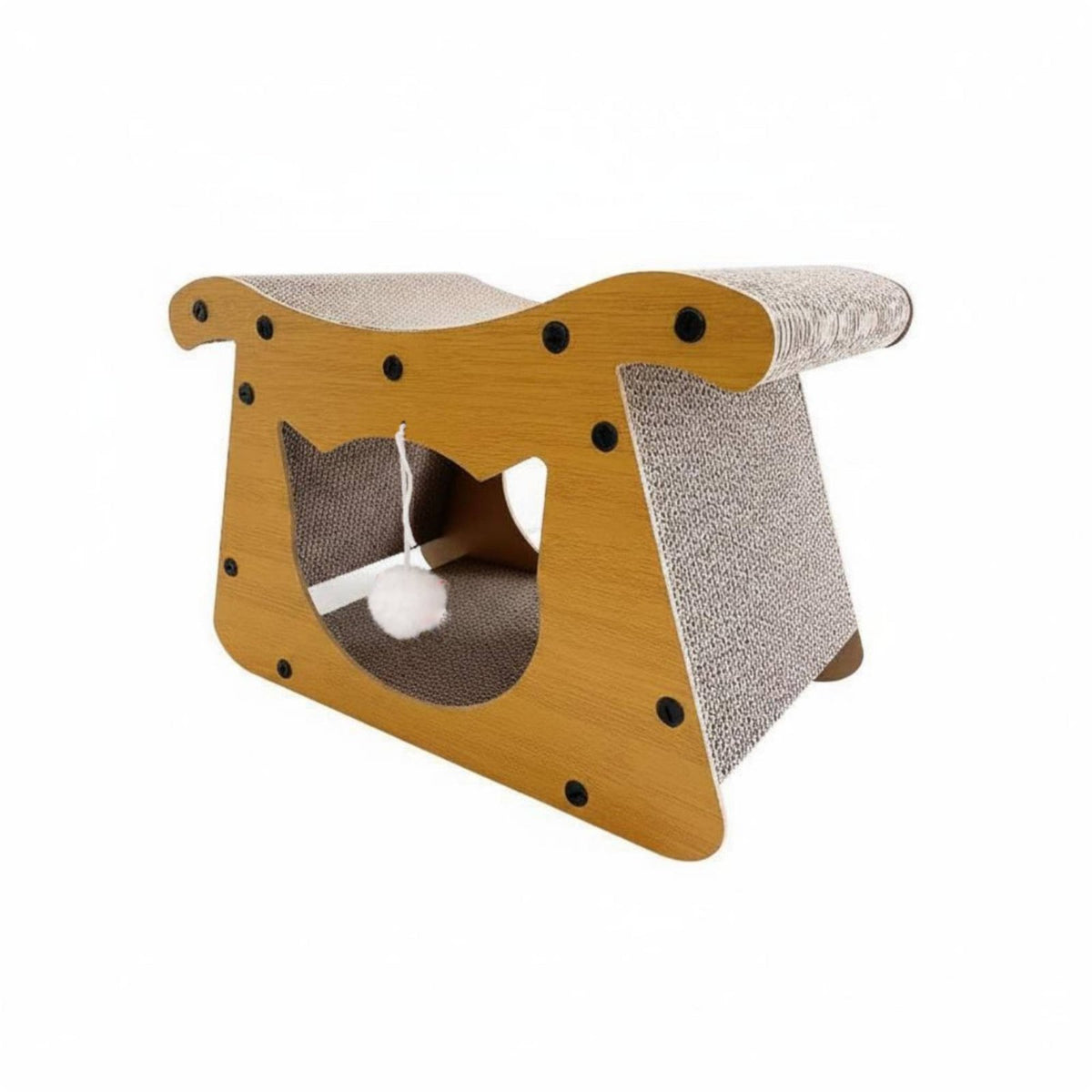 Cat Scratcher Wear-Resistant Cat Scratcher House 2 in 1 Pet Accessory for Cats