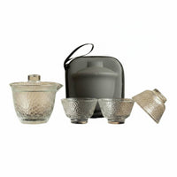 Portable Tea Set Ideal Memento Tour Tea Set Heat-Resistant Teaware for Journeyers, Outdoor