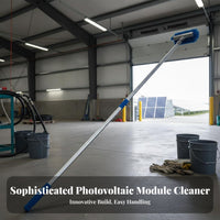 Custom Design Photovoltaic Panel Cleaning Tool Lightweight Solar Panel Cleaning Mop Sturdy Extension Pole Dust Mop Streak-Clear for Maintenance Crew, Homeowners, Professional Cleaners, Rooftops, House Exterior, Glass Panes, Ceilings