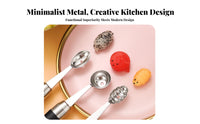 Water Fruit Sphere Spoon Multifunctional Fruit Sphere Er Stainless Steel Fruit Dipper Versatile Fruit Dipper Creative Design