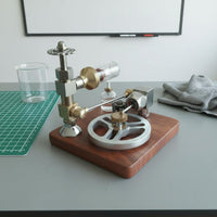 Heat-Driven Engine Model Adjustable Speed Piston Heat-Driven Engine Precision Components for Students, Science Fair
