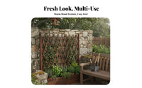 Anti Climbing Plant Support Grid Weather-Resistant Climbing Plant Support Decorative Expandable Wooden Trellis Versatile Use for Gardeners, Homeowners, DIY Enthusiasts, Balcony, Patio, Yard, Wall Decoration