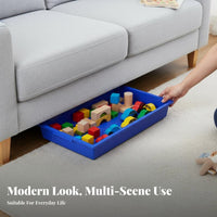 Shallow Rectangular container Space-Saving slim-line Underbed Container for educators