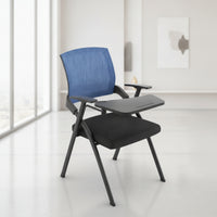 Folding Chair with Writing Foldable Armless Folding Chair Space-Saving Furniture for Students, Training Room, Classroom