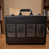Card Carrying Case with Window Heavy-Duty Card Storage Box with Display Window Secure for Game Participants
