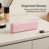 Travel Makeup Brush Holder Cosmetic Organizer Bag for Women Lightweight Storage, Professional Dustproof Pouch