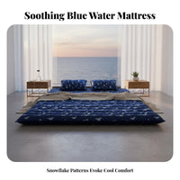 Non-Electric Cooling Water Bed Reusable Water Mattress Pad No Refrigeration Needed Summer Cooling Bed Mat Energy Saving for Couples, Students, Dormitory