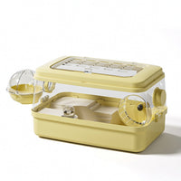 Hamster Cage with Wheel Top-Opening Hamster Habitat with Platform Spacious
