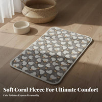 Soft Microfleece Pet Blanket Non-Shedding Soft Dog Blanket Sturdy Soft Pet Mat for Young Dogs, Kittens, Kennel, Crate, Indoors