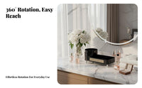 Rotating Makeup organizer Elegant Design Rotating Makeup Brush Holder Space Saving
