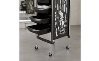 Hair Salon Trolley Multi-Tier Salon Storage Effortless Cart to Organize Styling Cart for Hairdressers