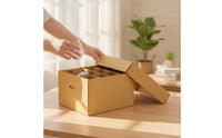 Packing Box with Divider Corrugated Boxes Stackable Cartons for Moving