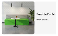 Wear-Resistant Padded Reception Bench Modern Design Combinable Soft Seating Block Multiple Color choices Commercial Furniture Minimalist design for Interior Designers, Office Managers, Waiting Rooms, Lobbies, Offices, Shopping Malls