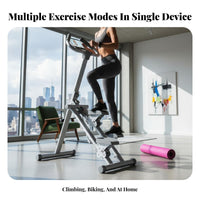 Low Effect Stair Stepper Machine Heavy-Duty Frame Cardio Stair Climber Quiet Operation Home Workout Climber Tablet Holder