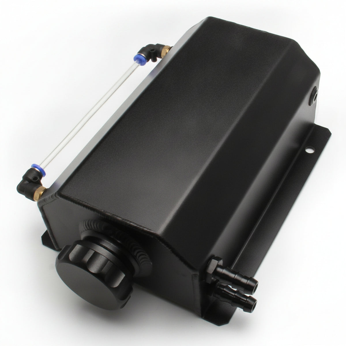 Sight Tube Oil Catch Can Mounting Tabs Aluminum Catch Can Welded Seams Crankcase Vapor Tank Baffled Design