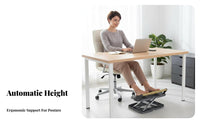 Non-Slip Surface Adjustable Padded Footstool Multi-Purpose Adjustable Under-Desk Footrest Massage Texture Foot Support for Home Workers, People with Sedentary Jobs, Students, Office, Study Room, Workstation, Gaming Setup
