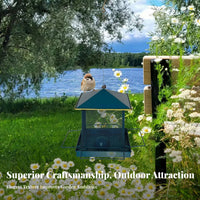 Birds Feeder Rainproof Hanging Birds Feeder Weather Resistant Garden Accessory for Outdoor, Yard, Patio