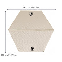 Oxford Material Hexagonal Sleeping Pad Foldable Self Inflating Sleeping Pad Roll-up Inflatable Camping Mat Flat-Panel