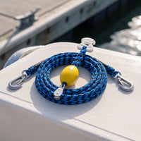 Marine Towing Rope Tow Harness with Pulley Self-Centering Boat Tow Rope with Float for Boaters, Kayakers, Water Sports, Boating