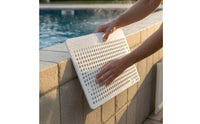 Adhesive Pool Skimmer Guard Debris-Blocking Adhesive Skimmer Cover Perforated Pool Cover Water Circulation Rectangular