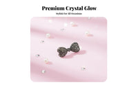 Crystal Knot Hair Fastener Cute Design Mini Crystal Knot Barrette Bangs Fastener Stylish Accessory Secure Grip