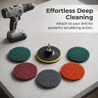 Drill Brush Scouring Pad Sponge Kit for Kitchen Tile Glass Cleaning and Polishing