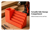 Molded One-Piece Screwdriver Bit Storage Holder ABS Plastic 6.35 Mm Bit Holder Open-Top