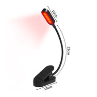 USB Clip Lamp Eye Protection LED Reading Light Dimmable for Bedside