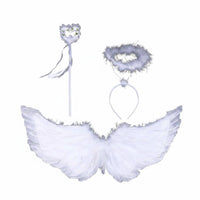 White Angel Wings Genuine Feathers Feather Angel Wings Lightweight for Children
