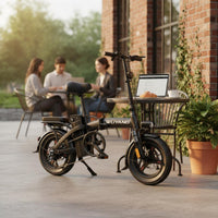 Powerful Engine Folding Bike LED Display Foldable Electric Bike Double Braking System Personal Mobility Device Smart App Control for Commuters
