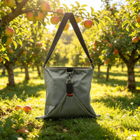 Wide Strap Fruit Picking Apron Front Clip Shoulder Apron Bag Reinforced Bottom Fruit Picking Bag Handsunrestricted