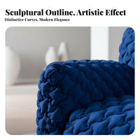 Modern design Curved Teddy Sofa Nordic Inspired Living Room Furniture Minimalist Aesthetic Couch Comfortable for Design aficionados, Apartment Dwellers, Interior Designers, Bedroom, Villa, Lounge Area, Small Spaces