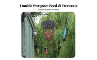 Weather Resistant Acorn Bird Feeder Easy to Fill Acorn Shaped Holder for Nature Enthusiasts, Homeowners, Backyard, Patio, Trees