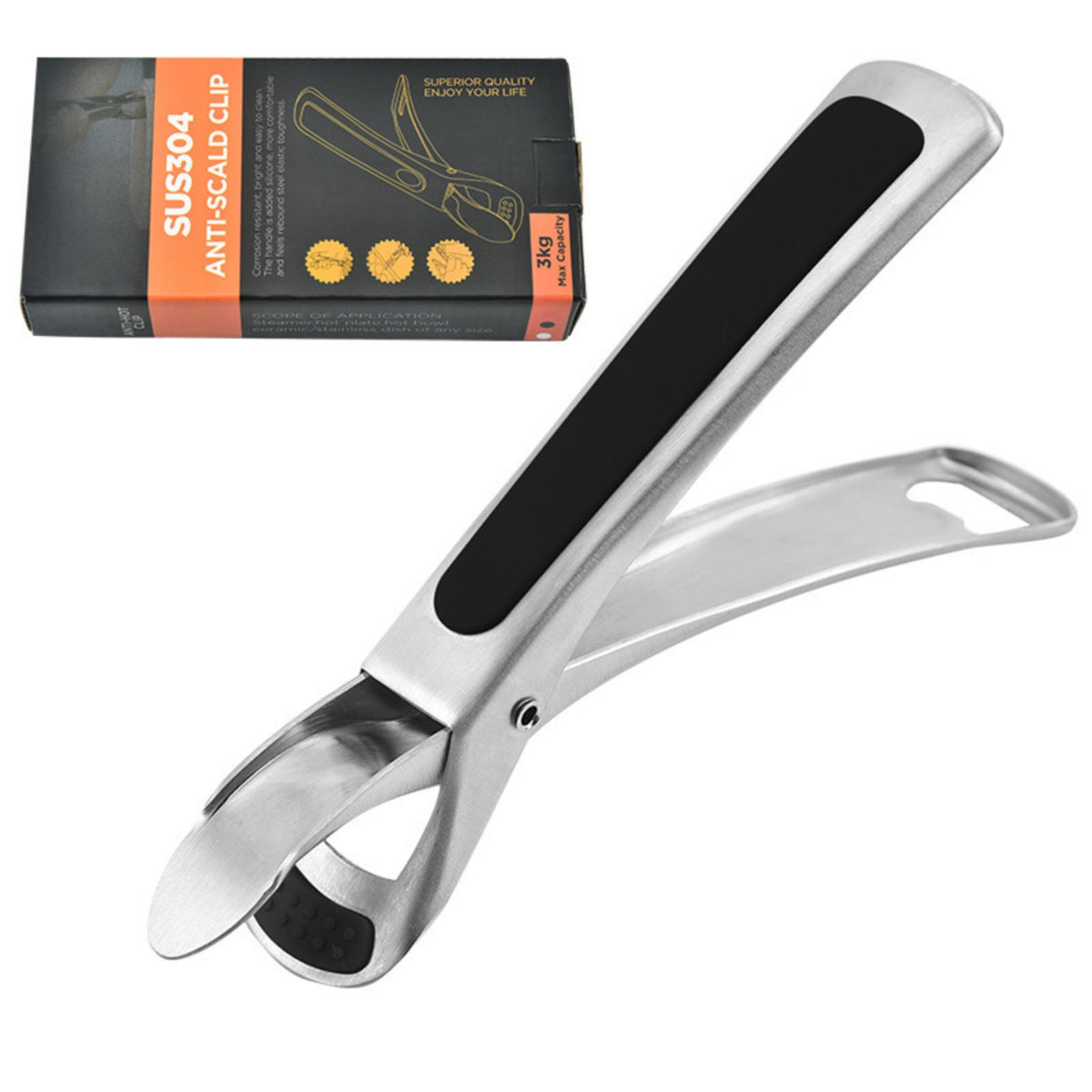 Anti-Scald Bowl Clip Stainless Steel Bowl Lifter Easy to Clean Heated Surface grip tool