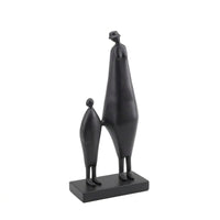 Couple Sculpture Elegant Abstract Human Statue Unique Couple Figurine for Console Table, Bookshelf, Study