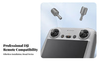 2 Pieces Anti-Slip Grip Drone Controller Joystick Easy Installation Controller Control Thumb Stick Ergonomic Design for UAV Operators
