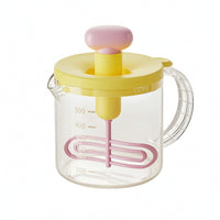 Transparent Stirring Cup with Filter Mesh Compact Manual Press Stirring Cup for Baking