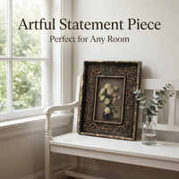 Ornate Photo Display Tabletop Wall Hanging Resin Picture Frame Living Room, French Vintage Wall Decor, European Frame