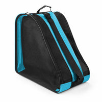 Triangular Skate Bag with Mesh Panels Breathable Roller Skate Bag Crossbody Carrying Case Ventilated for Skaters, Commuters, Students, Practice Sessions, Everyday Storage