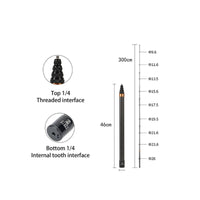 9-Section Carbon Fiber Selfie Stick 3 M Reach 1/4 Mount Selfie Stick 45 Cm Folded Telescopic Camera Pole Adjustable Length