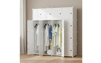 Space Saving Modular Plastic Cabinet Easy Assembly Stackable Cube Organizer Customizable Modular Shelving Unit Dustproof for Students