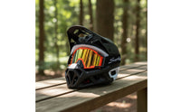 Full Face Helmet Adjustable Downhill Helmet with Goggles Washable for Commuters