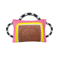Bite Pillow Double-Stitched Tug Pillow with Handles Heavy-Duty Tug Toy with Rope Handles for Dogs