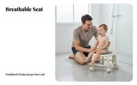 Caster Pulley Stool Anti-Slip Rolling Seat adaptable for Parents, Seniors