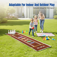 Bowling Alley Mat, For Kids & Adults, Indoor Outdoor Activity, Portable