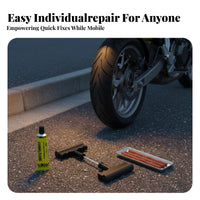 Tubeless Tire Repair Strip Inserterger Tool Emergency Repair Tire Repair Strip Inserter Kit Portable Automotive Accessory for Automobile Owners