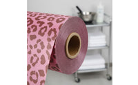 Heat Resistant Leopard Print Highlighting Foil Built-in Cutter Embossed Foil Roll Long-Lasting Salon Supply for Barbershop